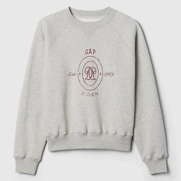 S.GAP GAP Womens Logo Crewneck Sweatshirt Bright Beet M at Amazon